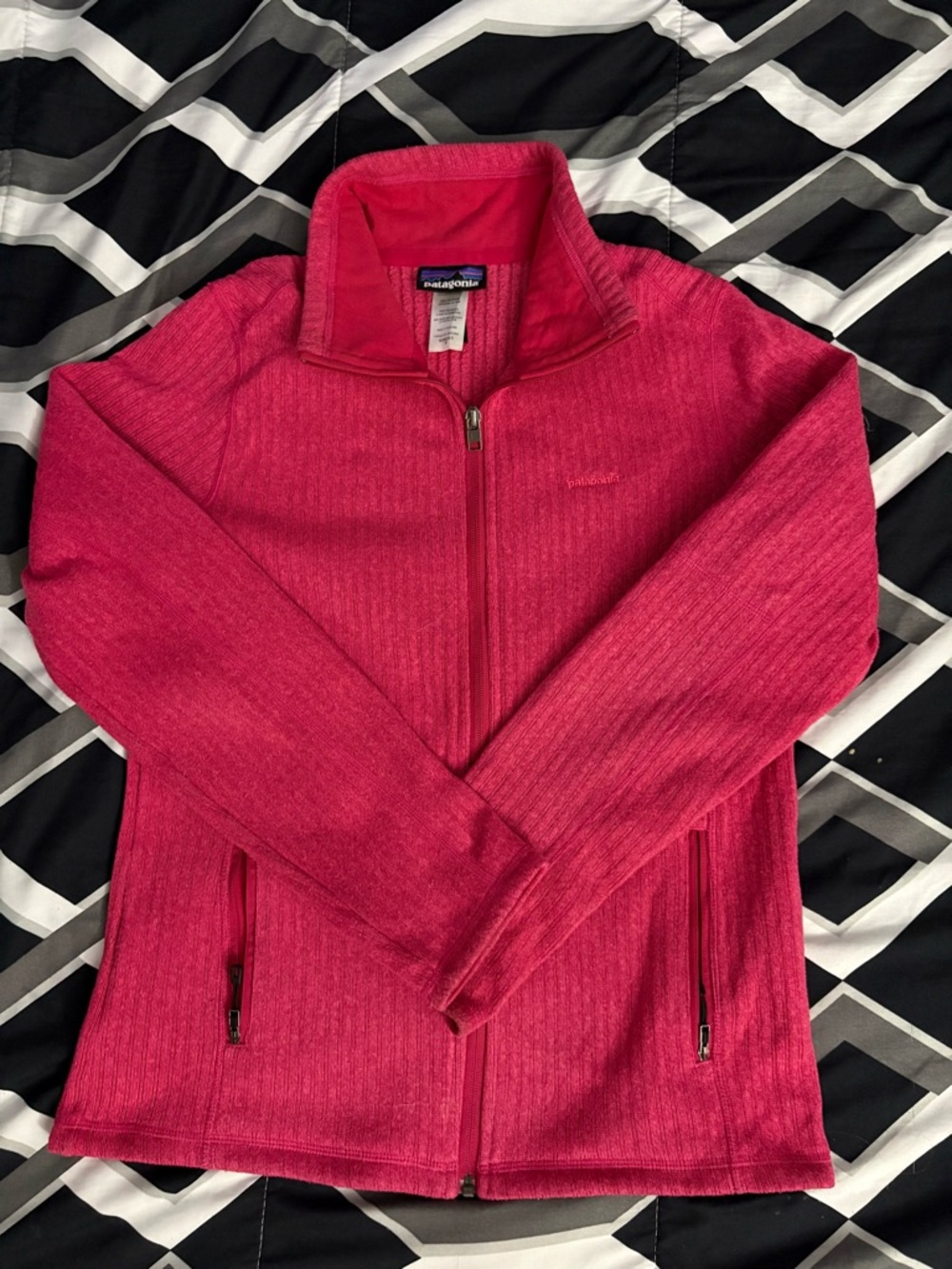 Patagonia Bright Pink Women's Zip Fleece Jacket